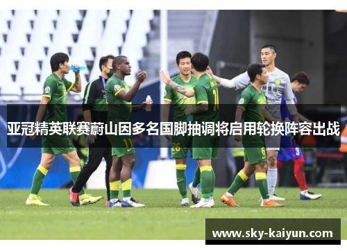 亚冠精英联赛蔚山因多名国脚抽调将启用轮换阵容出战